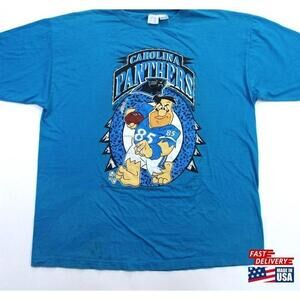 1994 Nfl Carolina Panthers Fred Flintstone Tshirt Unisex